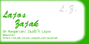 lajos zajak business card